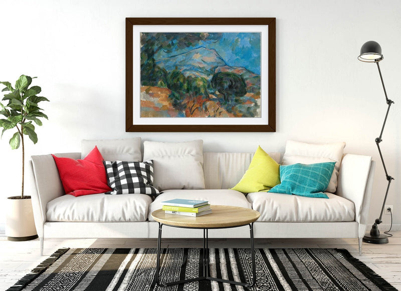 Framed Wall Art - Paul Cezanne Mount Sainte-Victoire Classic Painting Print | Handmade Wall Decor