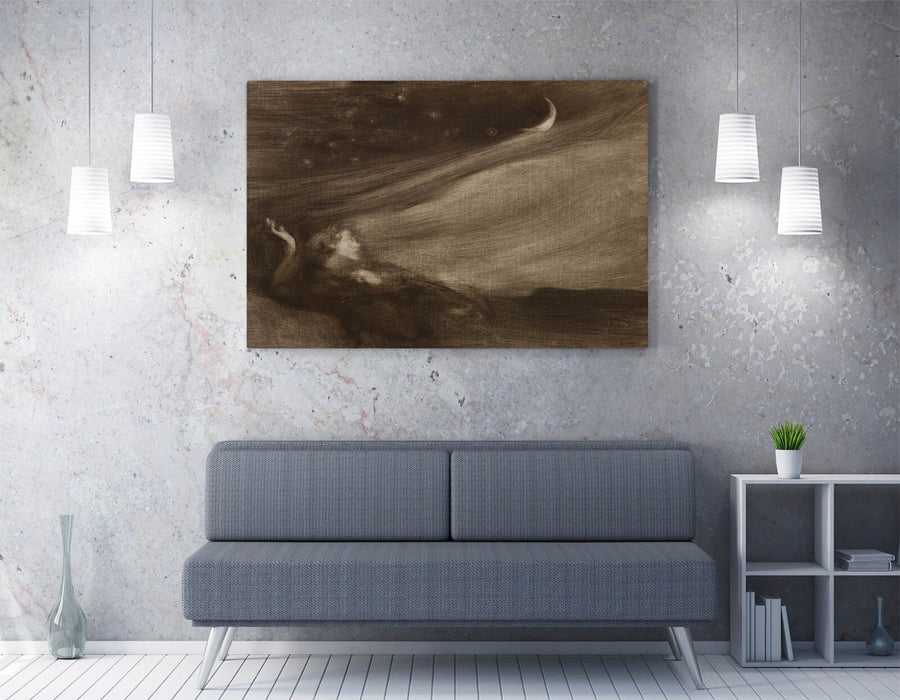 EUGENE CARRIERE, THE CONTEMPLATOR -CANVAS WALL ARTWORK PICTURE PRINT