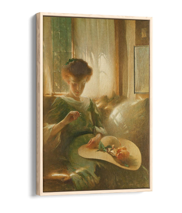 JOHN WHITE ALEXANDER, THE RING -FLOAT EFFECT CANVAS WALL ART PRINT