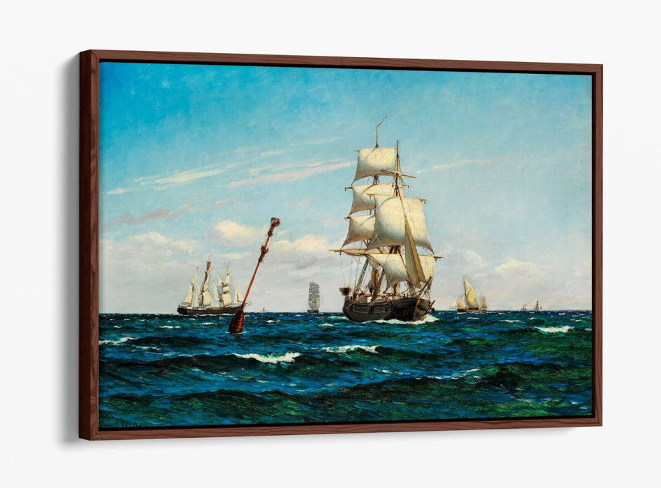 Canvas Wall Art – Sailing Ships Float Effect on Premium MDF Frame Print