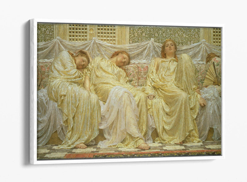 Float Effect Canvas Art – Albert Joseph Moore Dreamers Print on MDF Frame