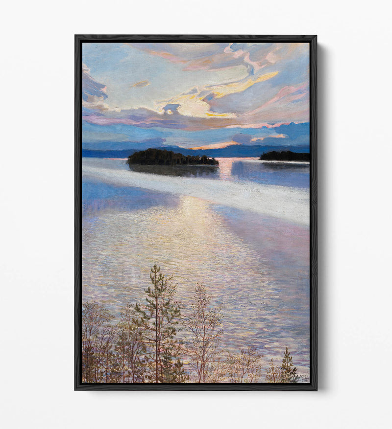 Float Effect Canvas Art - Lake View Handmade Premium Wall Decor Print