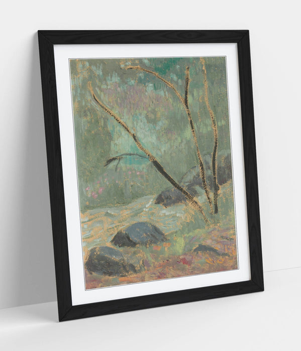 Framed Wall Art - Paul Serusier Huelgoat Painting, Handmade UK Frame, Matte Poster
