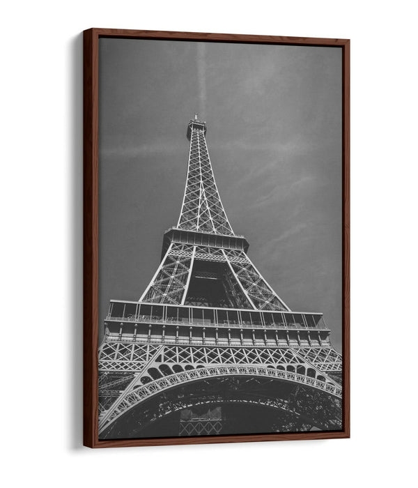 Eiffel Tower Canvas Art - Paris Wall Decor With Float Effect Frame & Premium Finish