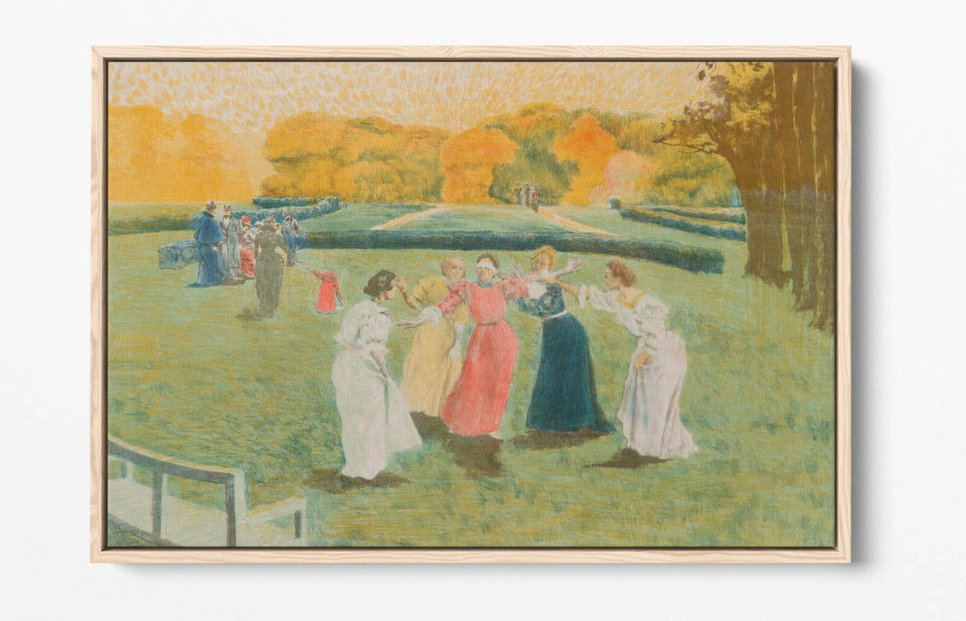 Canvas Wall Art | Alexandre Lunois Blind Man's Buff on Custom Deep Float Frame