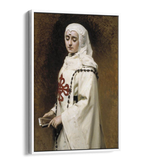 Canvas Wall Art – Raimundo Madrazo Portrait With Float Effect | Handmade UK