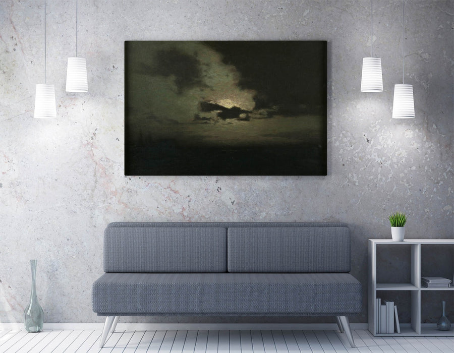 L. BIRGE HARRISON, THE HIDDEN MOON -CANVAS WALL ARTWORK PIC PRINT