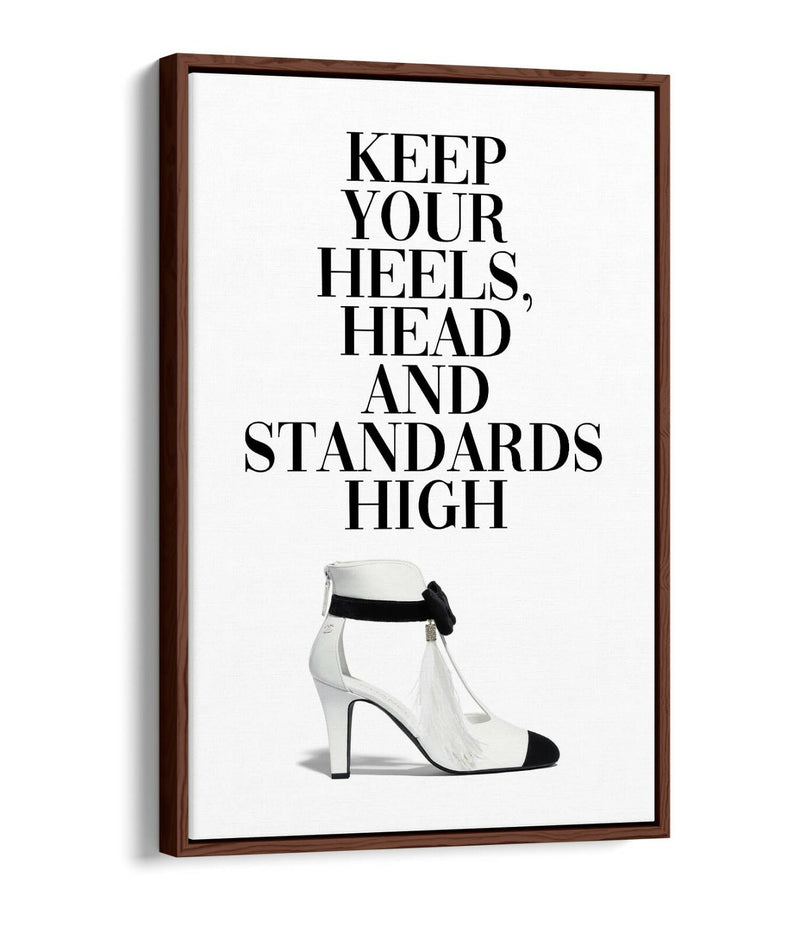 Canvas Wall Art - Float Effect Canvas Print With Premium MDF Frame - Black