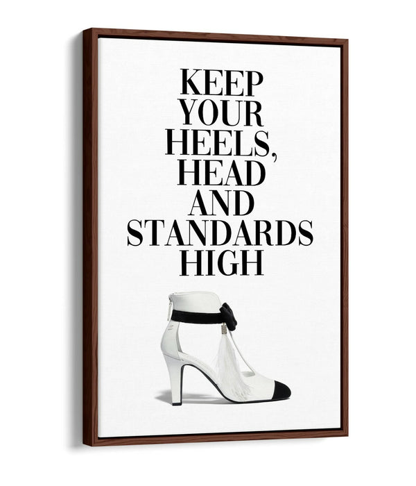 Canvas Wall Art - Float Effect Canvas Print With Premium MDF Frame - Black