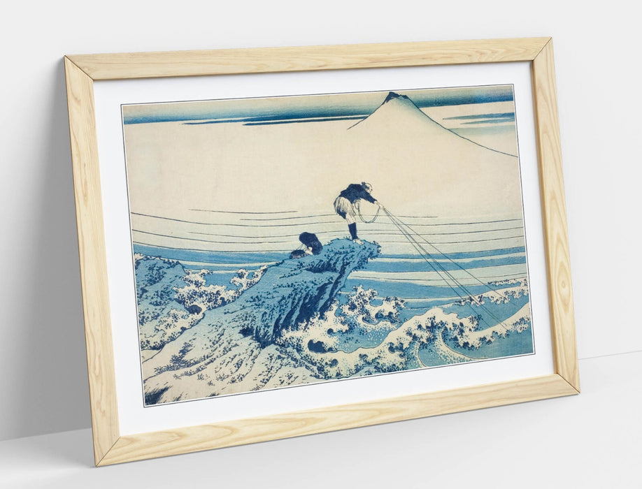 Framed Art Poster – Hokusai Kajikazawa in Kai Province | Handmade UK Frame