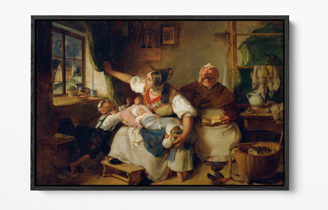 Canvas Wall Art Print - Thunderstorm Float Effect on Premium 30mm Deep Frame