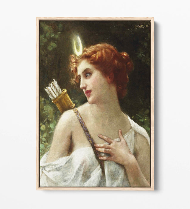 GUILLAUME SEIGNAC, DIANA THE HUNTRESS-FLOAT EFFECT CANVAS WALL ART PICTURE PRINT