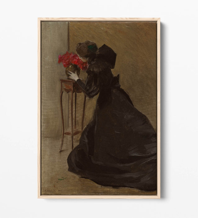 JOHN WHITE ALEXANDER, BRONZE BOWL -FLOAT EFFECT CANVAS WALL ART PRINT