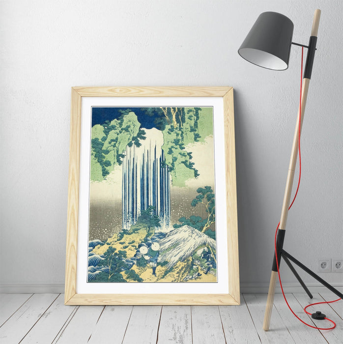 Framed Art Poster - Katsushika Hokusai Yoro Waterfall Japanese Wall Art Print