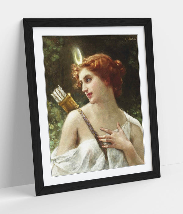 Framed Wall Art Featuring Guillaume Seignac Diana The Huntress Print - Handmade UK Art