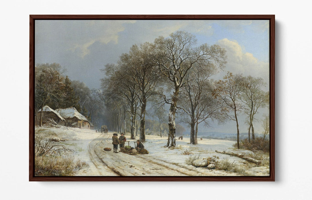 Canvas Wall Art Print – Winter Landscape Art With Float Effect & Custom Deep Frame