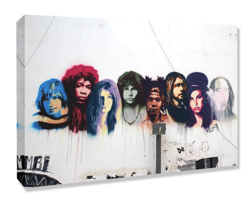 Graffiti Canvas Wall Art – Handmade UK Framed Canvas Print With 30mm Deep Frame