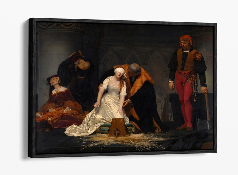 Canvas Wall Art Print - Execution of Lady Jane Grey | Float Effect Canvas Frame