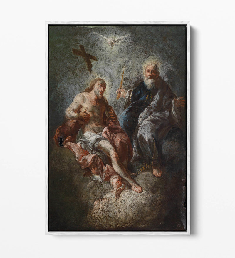 Canvas Wall Art - Franz Maulbertsch Mercy Seat | Float Effect Canvas Print