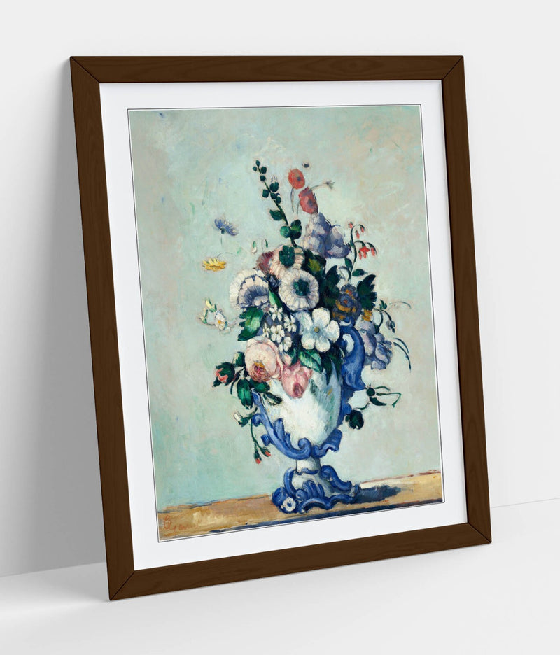 Rococo Vase Wall Art – Framed Wall Art Print by Paul Cezanne | Matte Paper