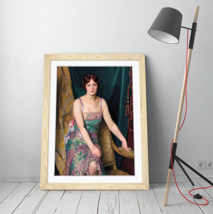 Framed Wall Art - William McGregor Paxton Glitter Painting Print UK Handmade