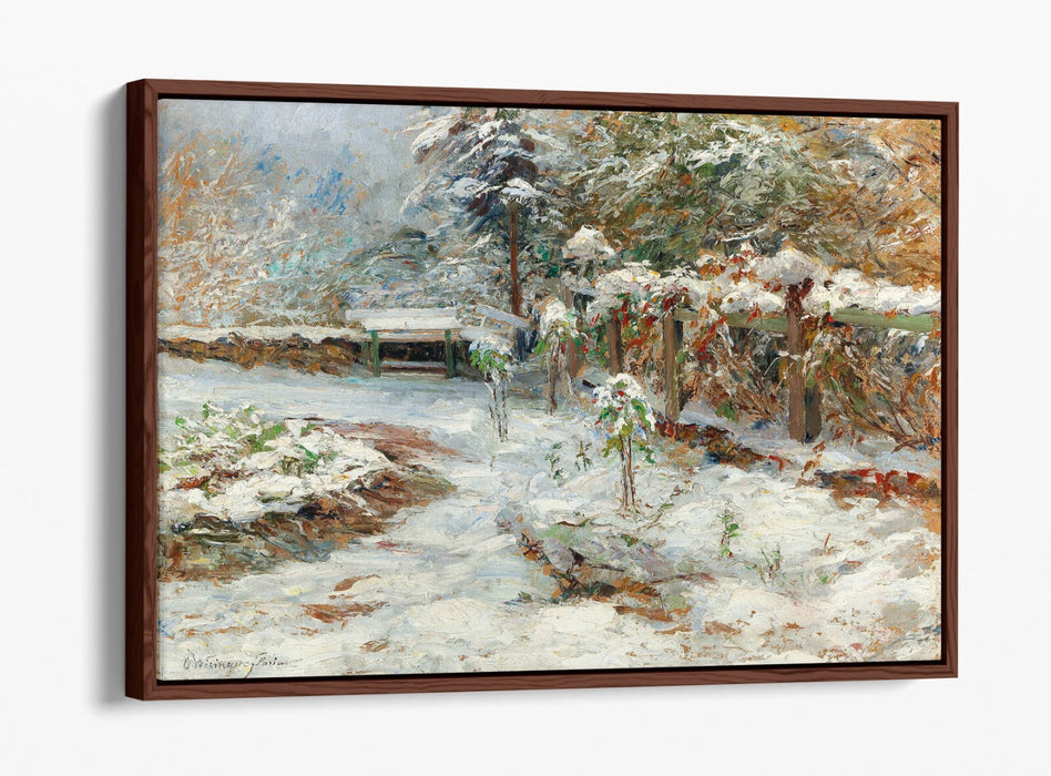 OLGA WISINGER-FLORIAN, OCTOBER SNOW -FLOAT EFFECT CANVAS WALL ART PIC PRINT