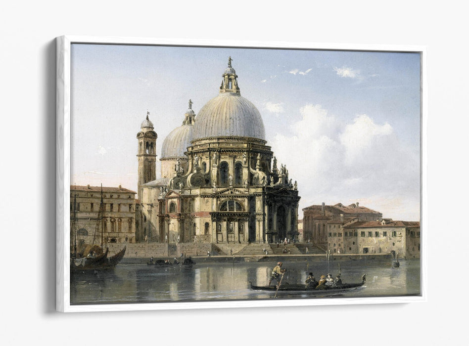 CARLO BOSSOLI, SANTA MARIA DELLA SALUTE -FLOAT EFFECT CANVAS WALL ART PRINT