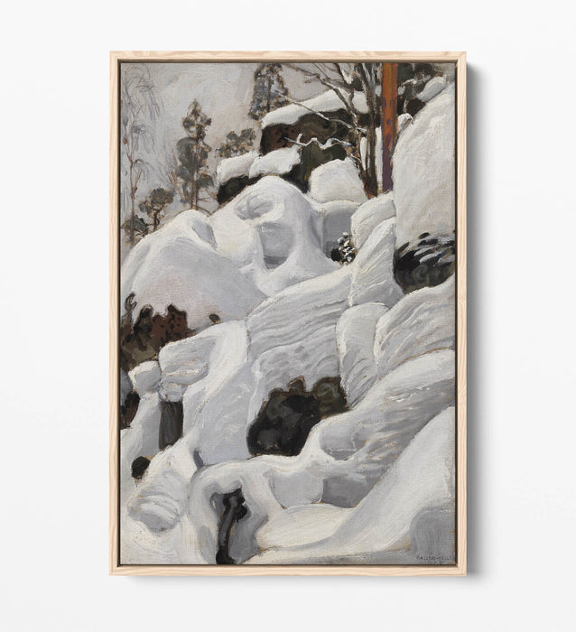 Float Effect Canvas Art – Askel Gallen-Kallela Lair Of The Lynx Print With Floating Frame