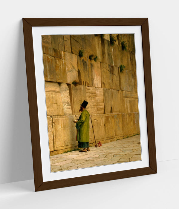 Framed Wall Art – Jean-Leon Gerome Painting The Wailing Wall Print | Matte Paper Poster