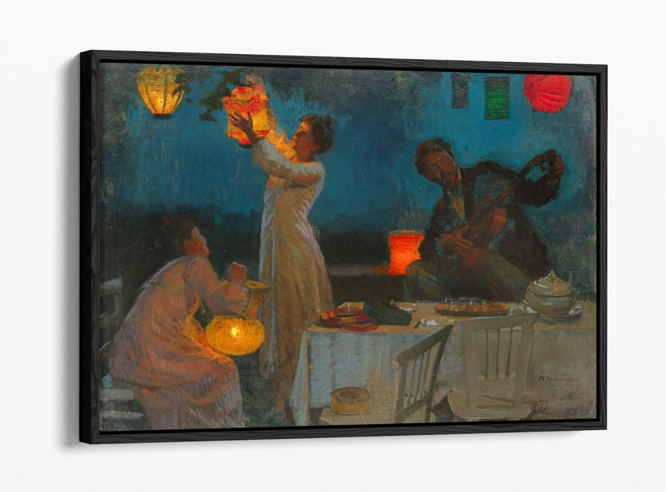 Float Effect Canvas Art - Lantern Studies Print on 30mm Deep Frame with Scratch Resistant Finish