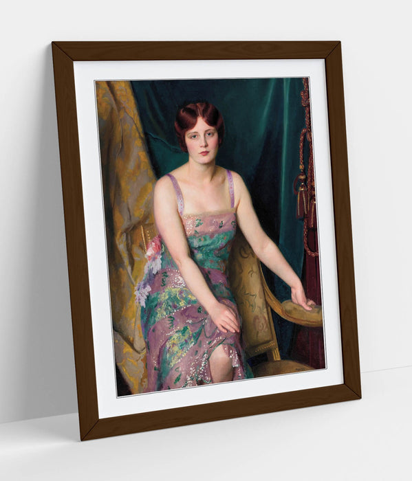 Framed Wall Art - William McGregor Paxton Glitter Painting Print UK Handmade