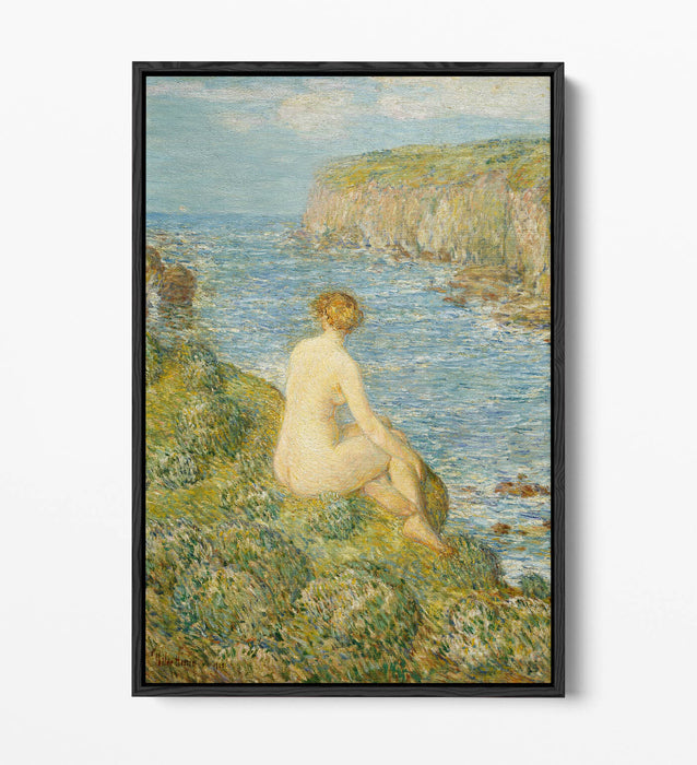 Canvas Wall Art Print - Nymph And Sea Float Effect On Premium Frame
