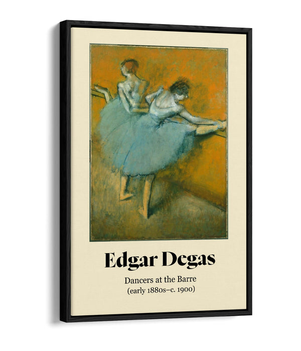 EDGAR DEGAS, DANCERS AT THE BARRE POSTER -FLOAT EFFECT CANVAS WALL ART PIC PRINT