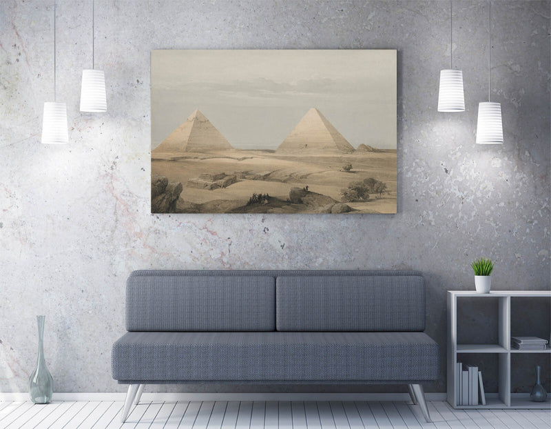 Canvas Wall Art | Pyramid Canvas Print – Vibrant Handmade Wall Decor
