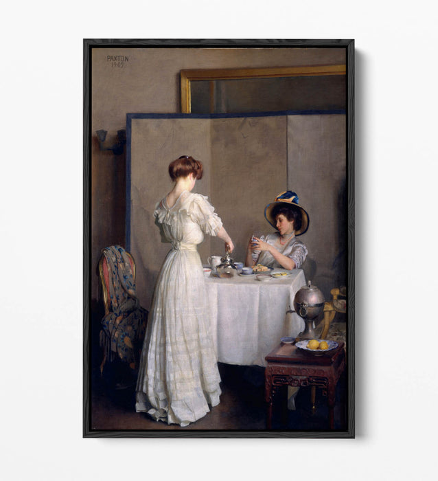 Canvas Wall Art | William McGregor Paxton Tea Leaves Float Effect | Handmade Decor