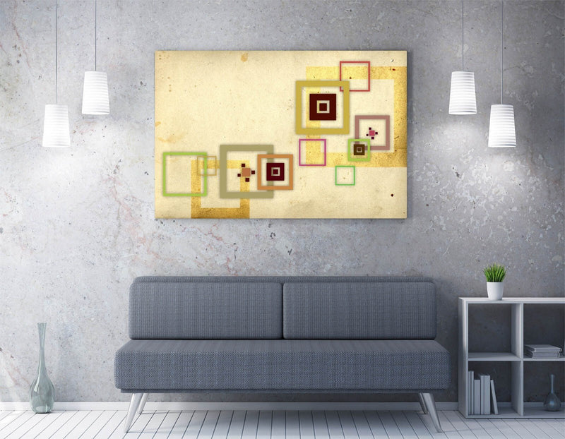 Canvas Wall Art - Green Abstract Canvas Print | Framed Wall Artwork Ready to Hang