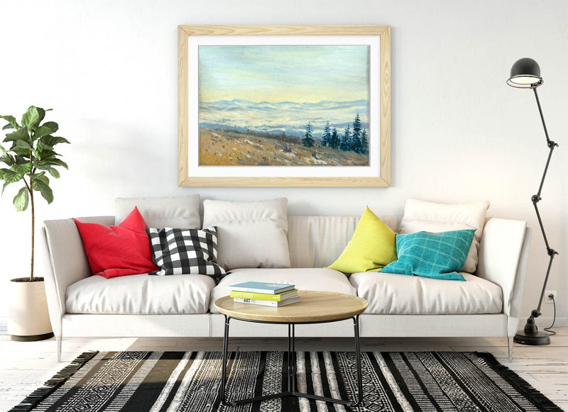 Framed Art Poster - Ferdinand Katona High Tatras Artwork | Handmade Wall Decor