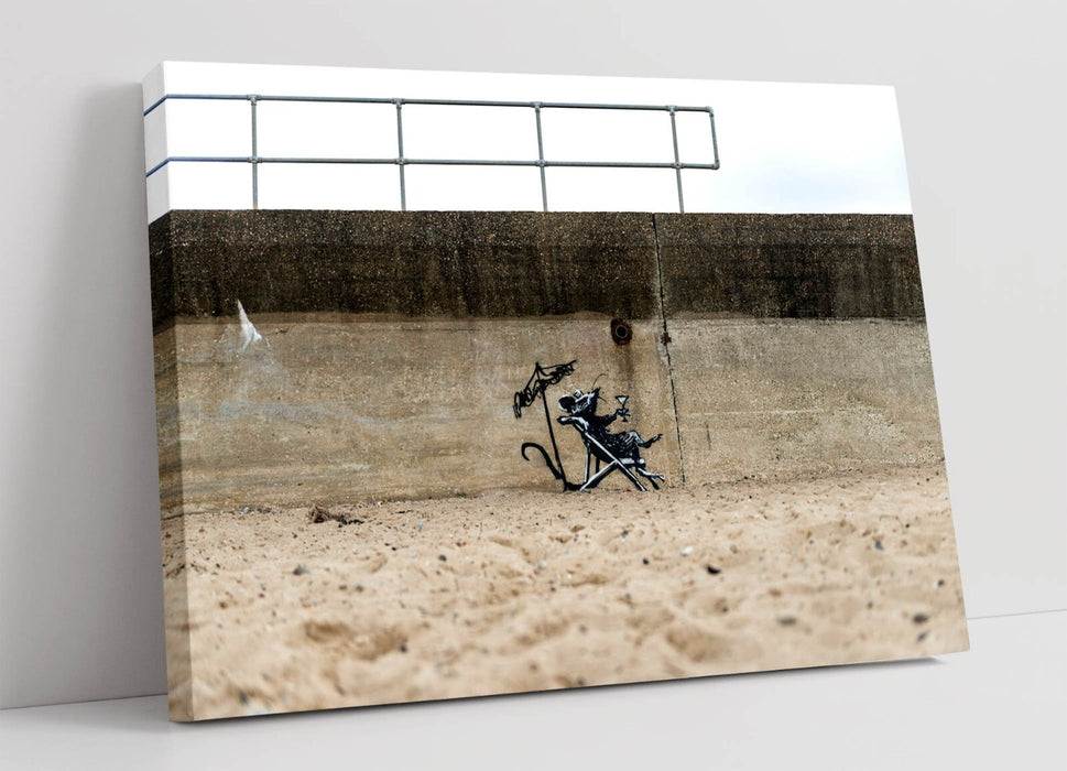 Banksy Graffiti Canvas – Spray Paint Art | Premium Varnish Finish Wall Art