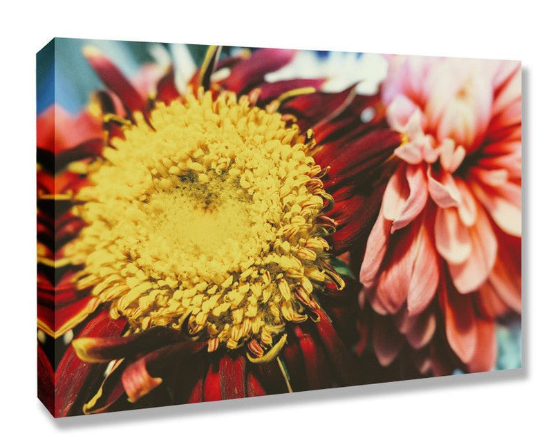 Canvas Wall Art – Vintage Flower Floral Canvas Print | 30mm Deep Frame Ready To Hang