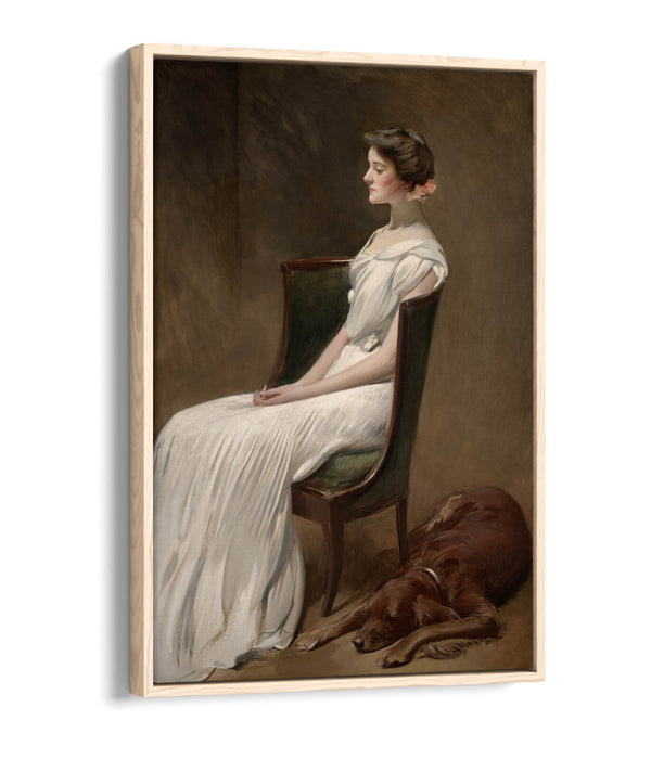 JOHN WHITE ALEXANDER, MISS DOROTHY ROOSEVELT -FLOAT EFFECT CANVAS WALL ART PRINT