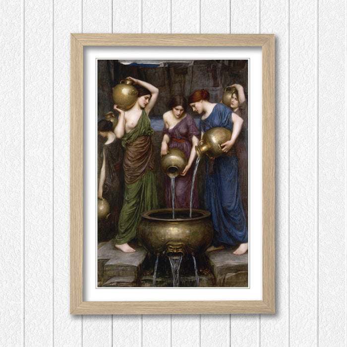 JOHN WILLIAM WATERHOUSE DANAIDES FRAMED ART POSTER PAINTING PRINT 4 SIZES