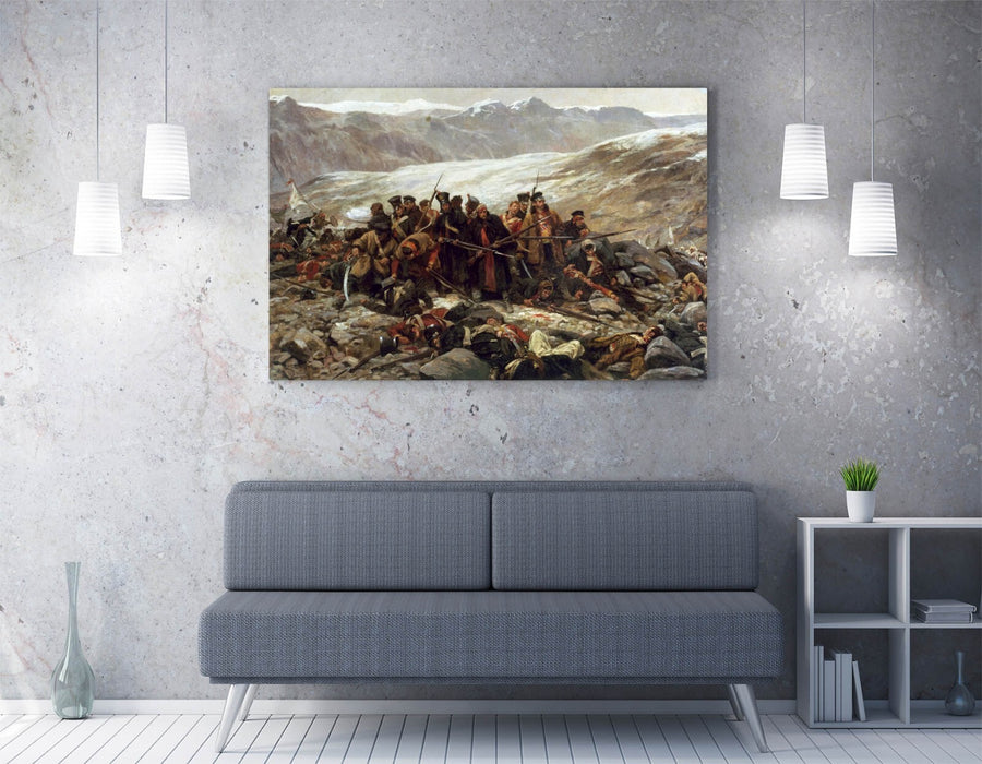 WILLIAM BARNES WOLLEN, THE LAST STAND -CANVAS WALL ARTWORK PIC PRINT