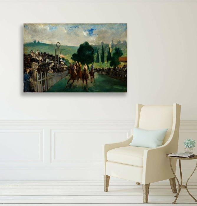 Canvas Wall Art - Edouard Manet Print The Races at Longchamp | Premium Canvas Art