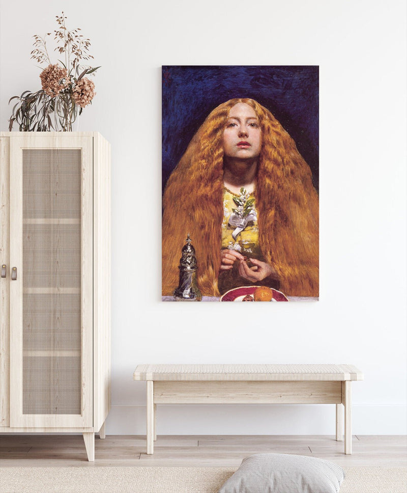 Canvas Wall Art - John Everett Millais The Bridesmaid Painting | Handmade Canvas Print