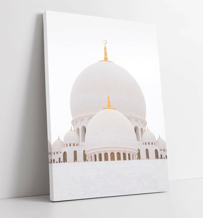 Canvas Wall Art - Abu Dhabi Mosque Canvas Print | 30mm Deep Frame, Ready to Hang