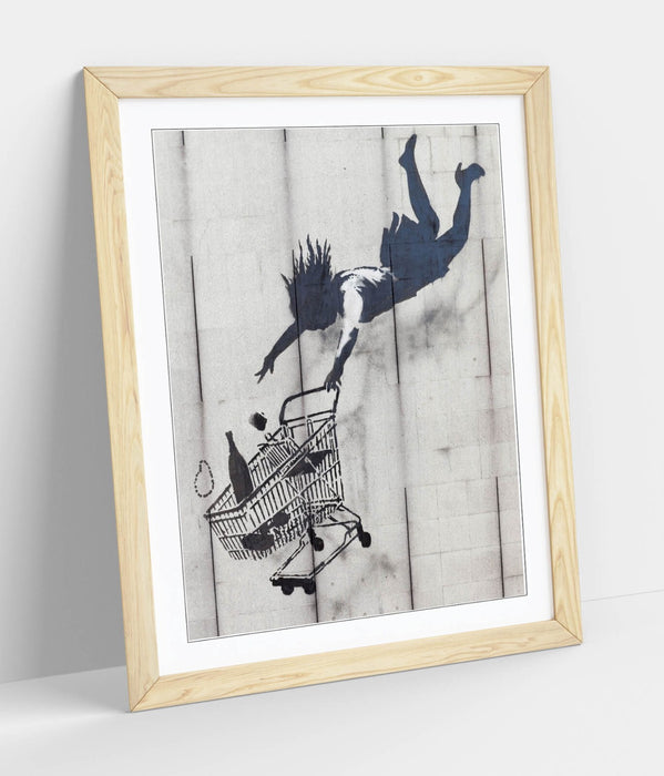 Banksy Graffiti Art Print – Shop Till You Drop Poster | Framed Wall Art UK