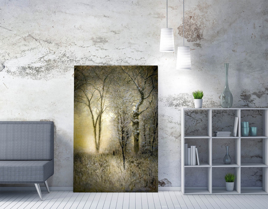LASZLO MEDNYANSZKY, WINTER LANDSCAPE -CANVAS WALL ART ARTWORK PRINT
