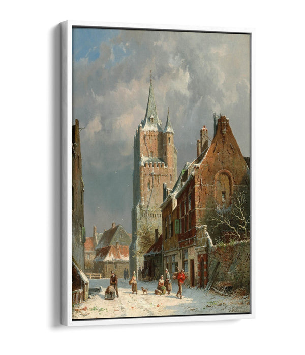 Float Effect Canvas Art – Adrianus Eversen View of Delft Print | Ready to Hang
