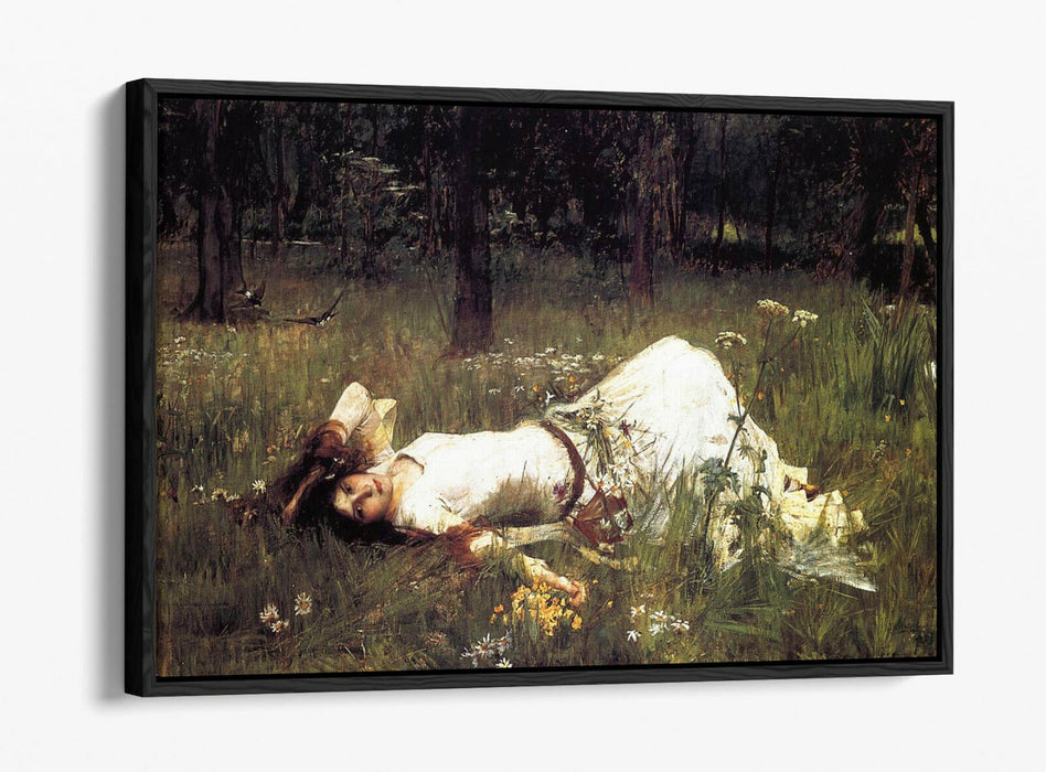 JOHN WILLIAM WATERHOUSE OPHELIA 1889-FLOAT EFFECT CANVAS WALL ART PIC PRINT-