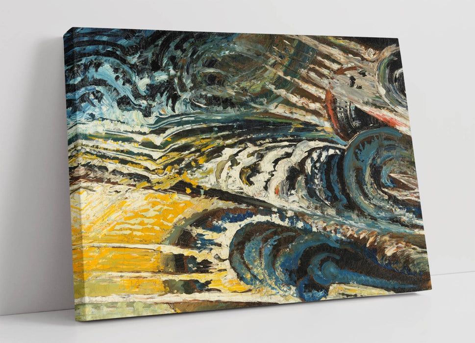 Abstract Canvas Wall Art - Futurist Composition by Chris Lanooy | Handmade Canvas Print